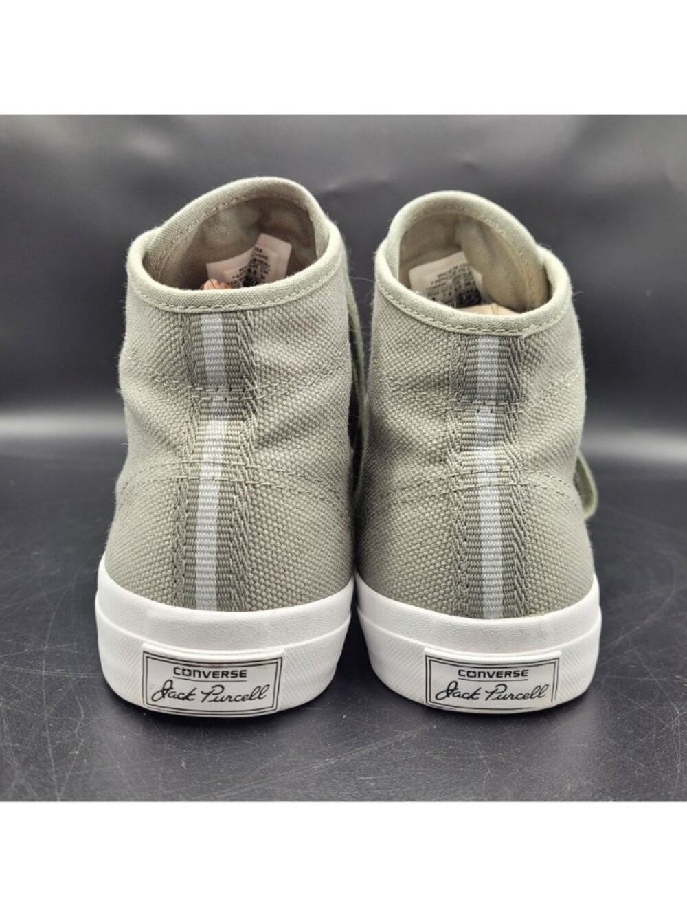 Converse Jack Purcell High Tops Women's Size 7.5 Durable Canvas Gray - Picture 8 of 16